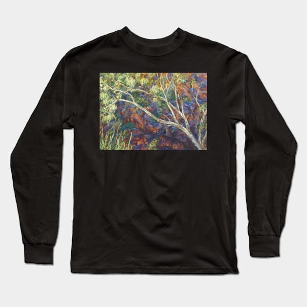 River red gum at Ellery Creek Waterhole Long Sleeve T-Shirt by Terrimad